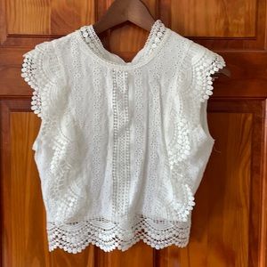 Beautiful lace crop top!